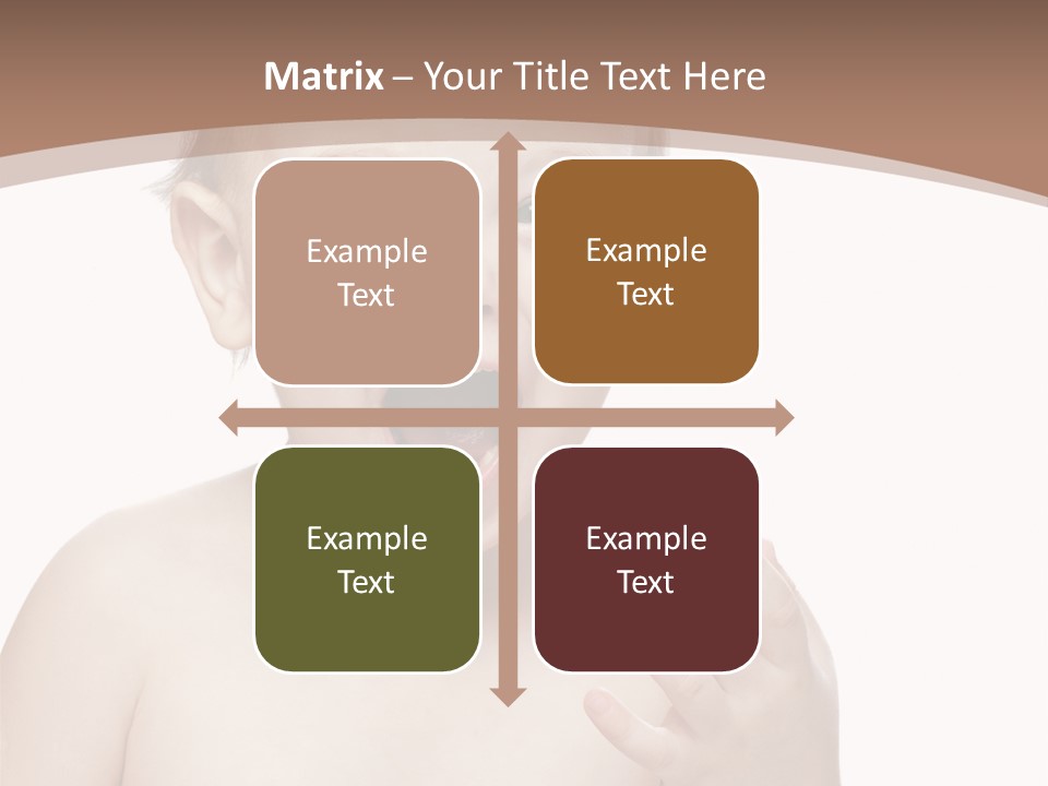 Face One Boy PowerPoint Template