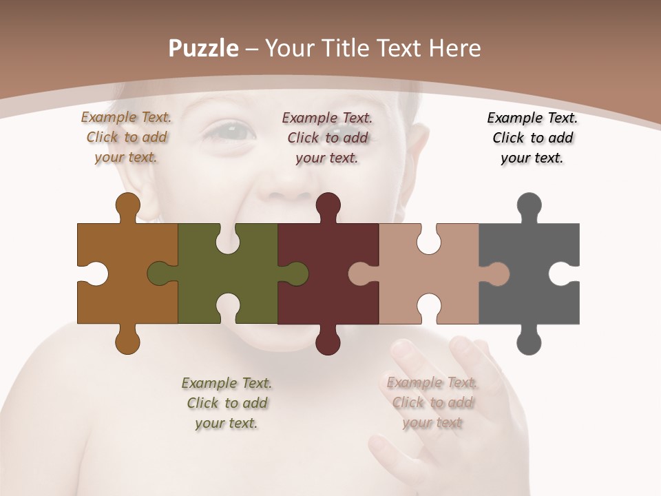 Face One Boy PowerPoint Template