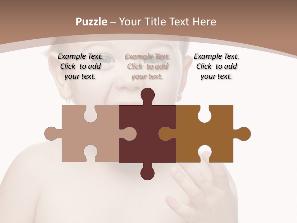 Face One Boy PowerPoint Template