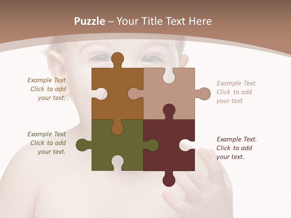 Face One Boy PowerPoint Template