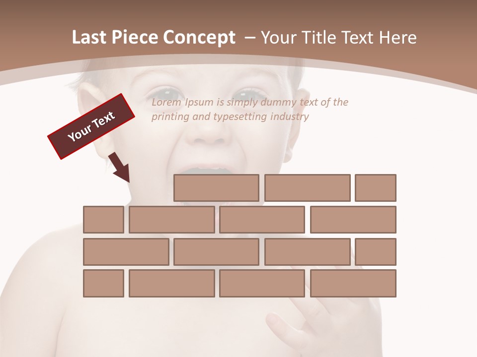 Face One Boy PowerPoint Template