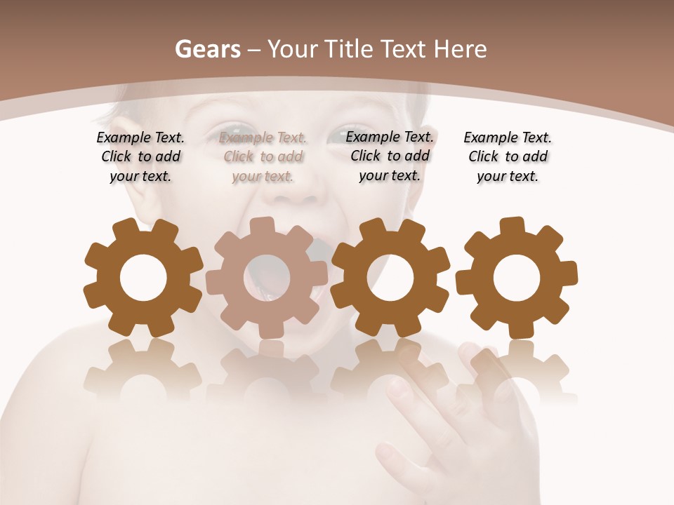 Face One Boy PowerPoint Template