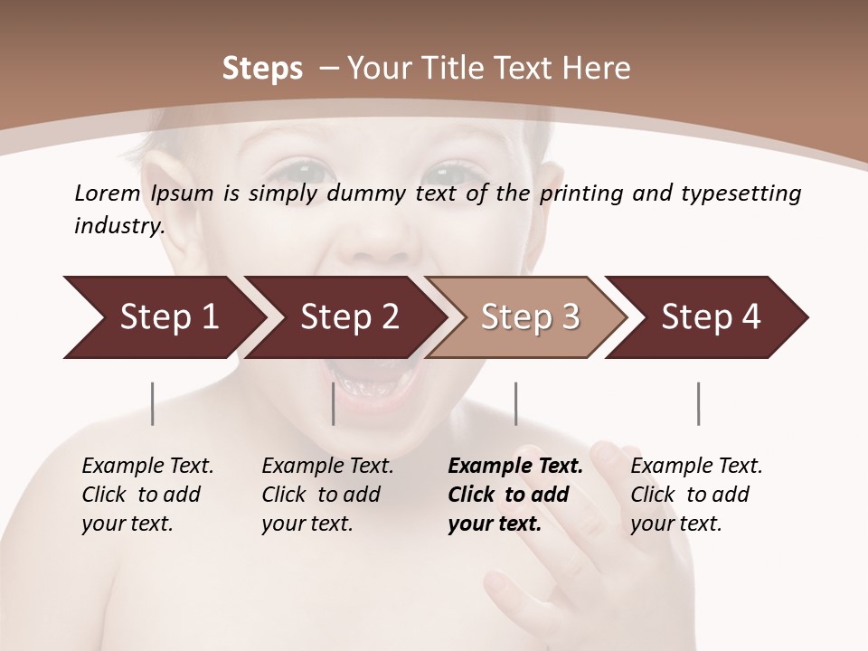 Face One Boy PowerPoint Template