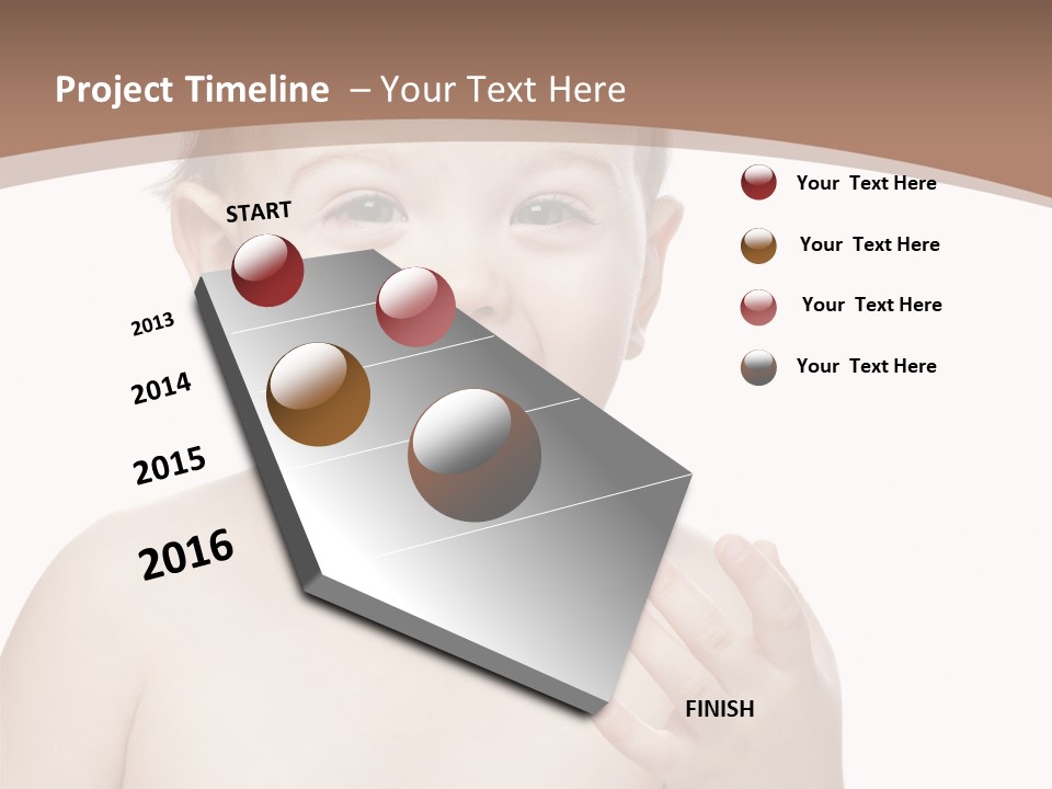 Face One Boy PowerPoint Template