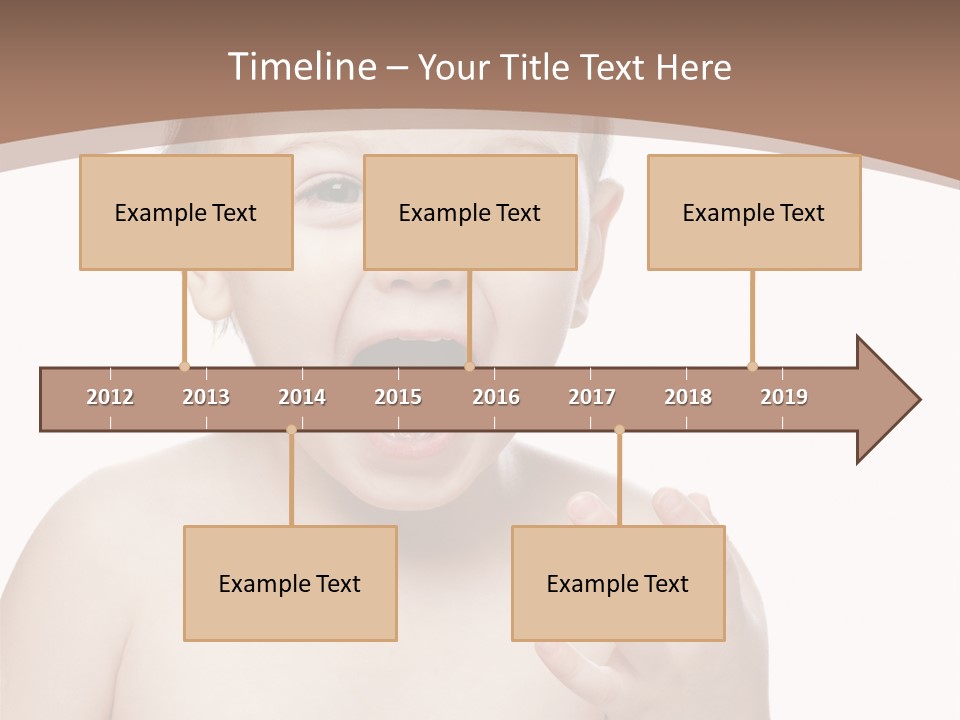Face One Boy PowerPoint Template