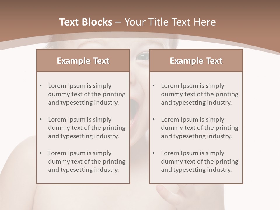 Face One Boy PowerPoint Template