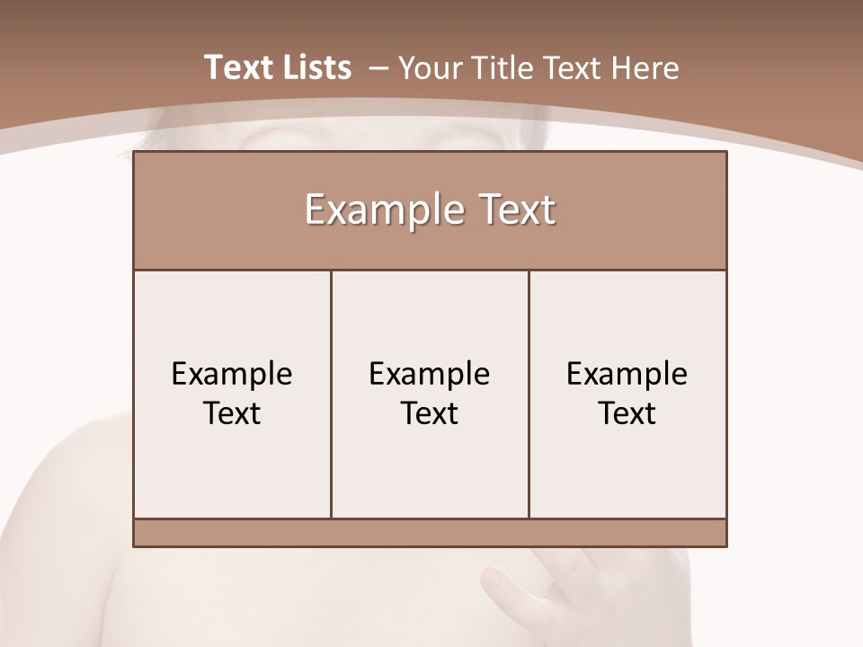 Face One Boy PowerPoint Template