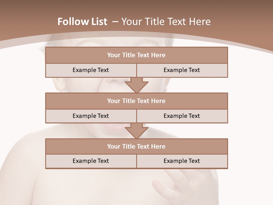 Face One Boy PowerPoint Template