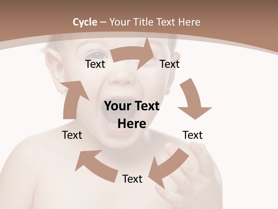 Face One Boy PowerPoint Template