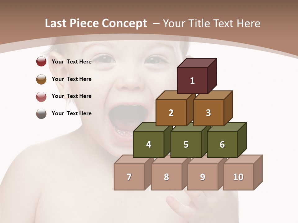 Face One Boy PowerPoint Template