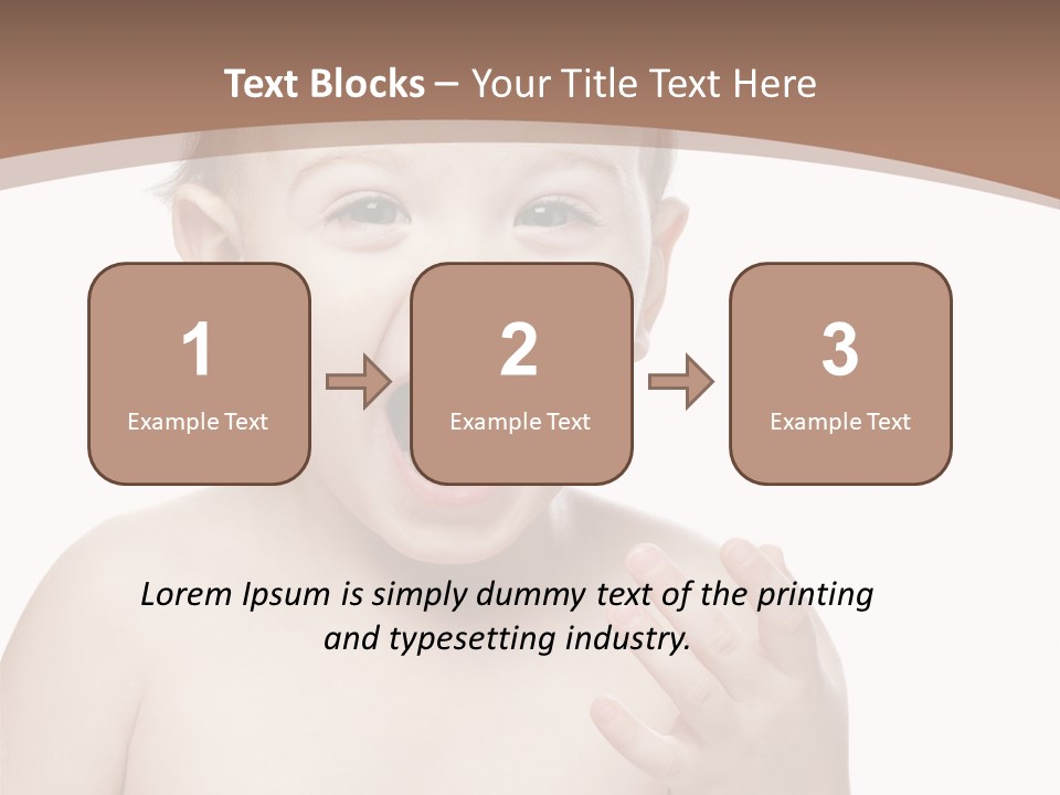 Face One Boy PowerPoint Template