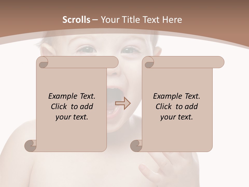 Face One Boy PowerPoint Template