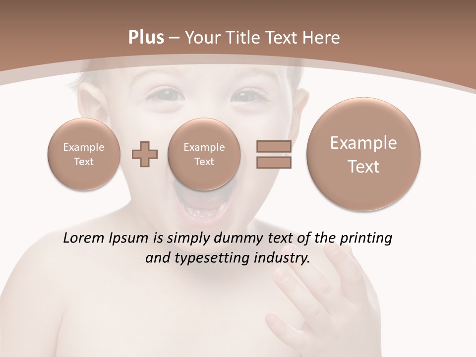 Face One Boy PowerPoint Template