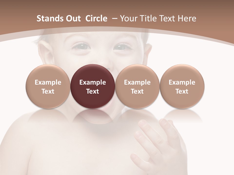 Face One Boy PowerPoint Template