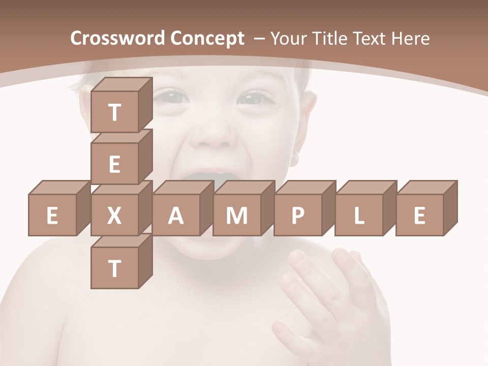 Face One Boy PowerPoint Template