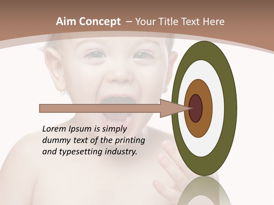 Face One Boy PowerPoint Template