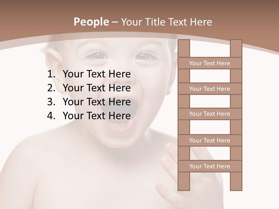 Face One Boy PowerPoint Template