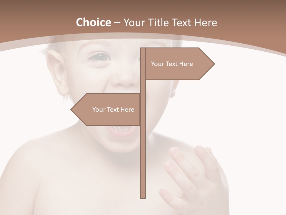 Face One Boy PowerPoint Template