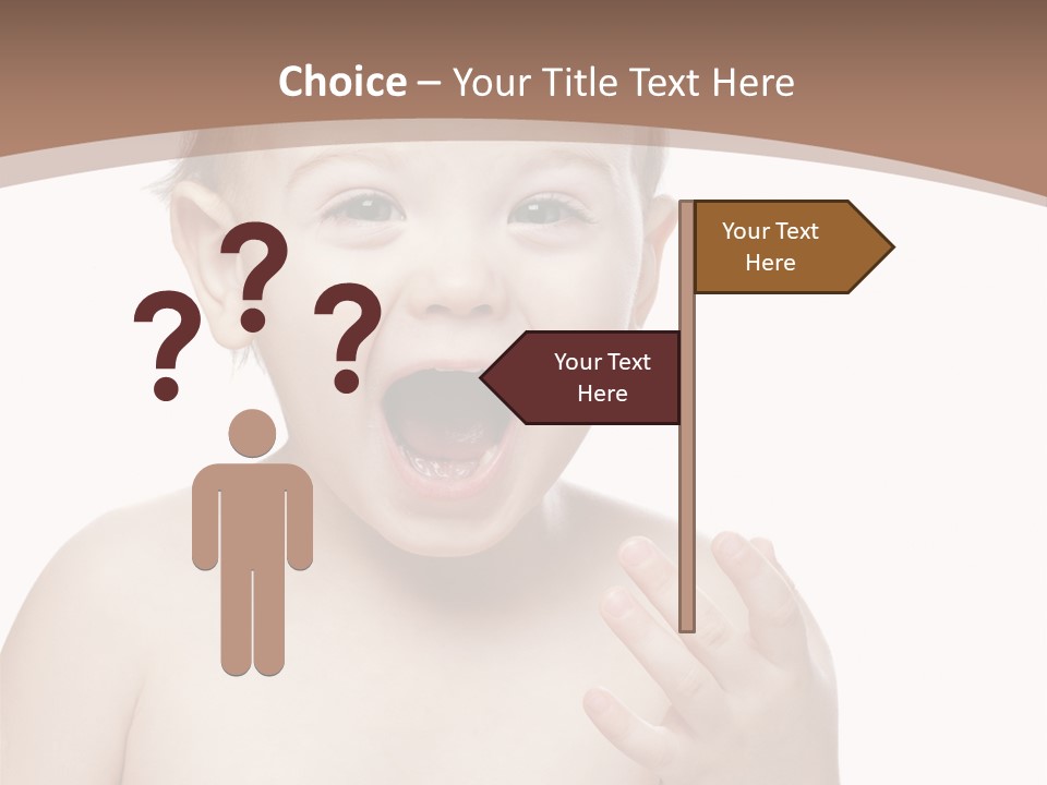Face One Boy PowerPoint Template