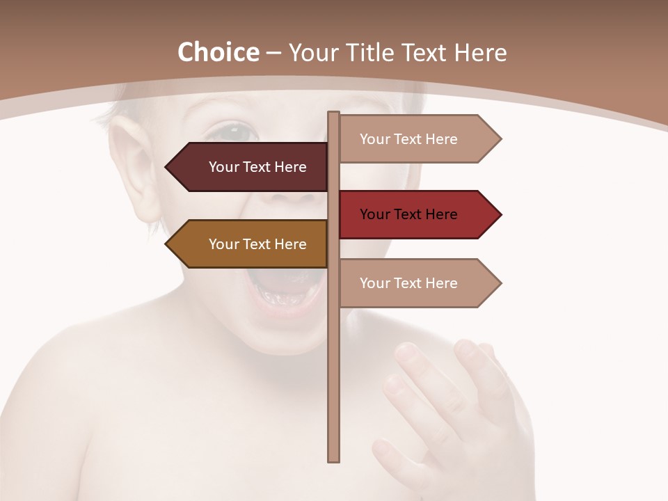 Face One Boy PowerPoint Template
