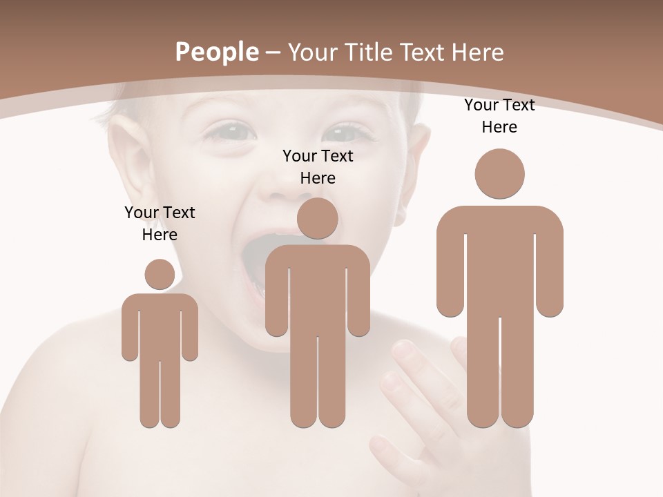 Face One Boy PowerPoint Template