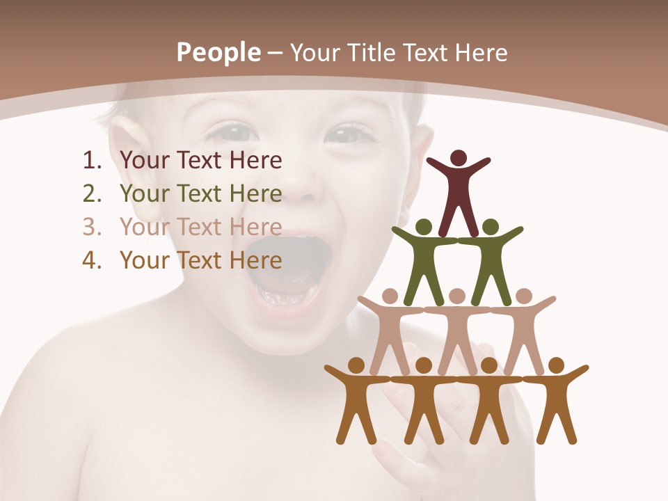 Face One Boy PowerPoint Template