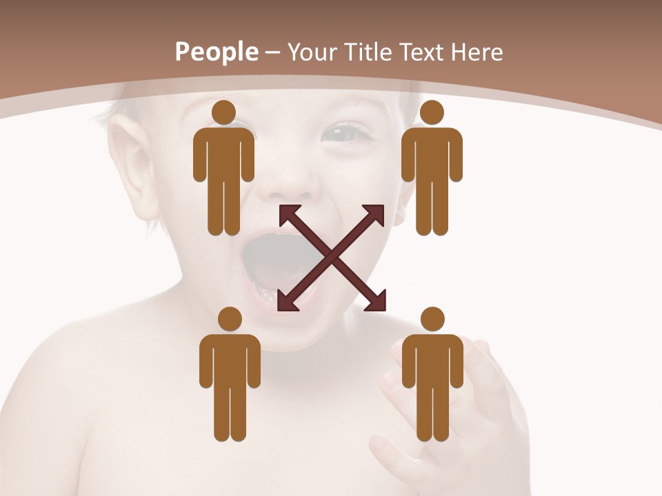 Face One Boy PowerPoint Template