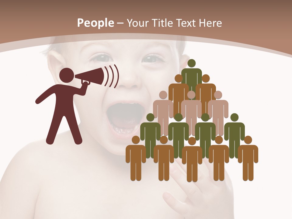 Face One Boy PowerPoint Template