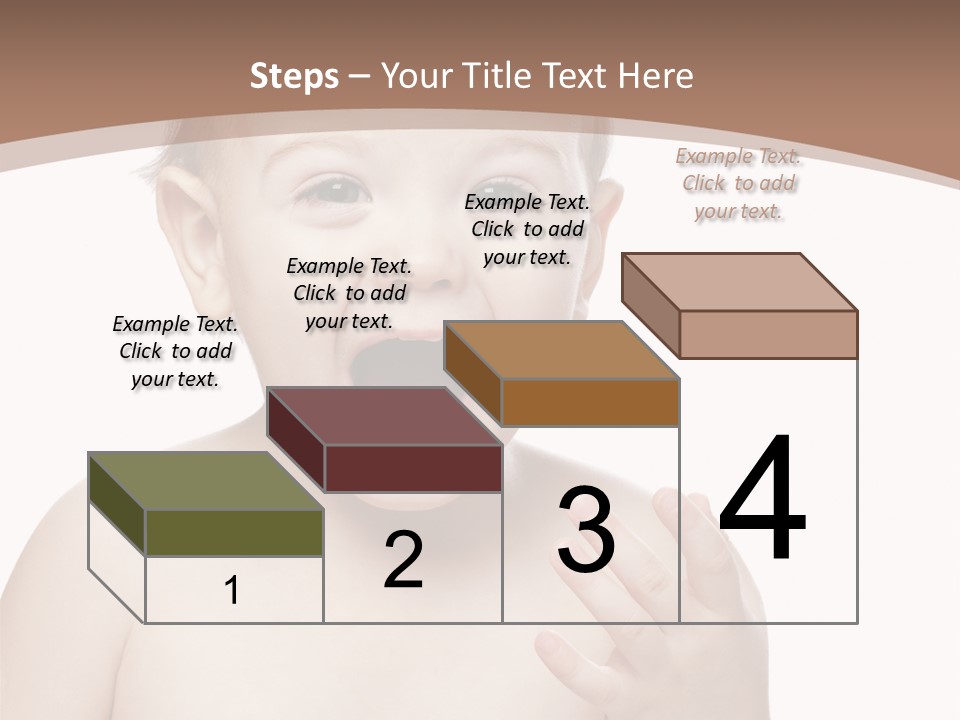 Face One Boy PowerPoint Template