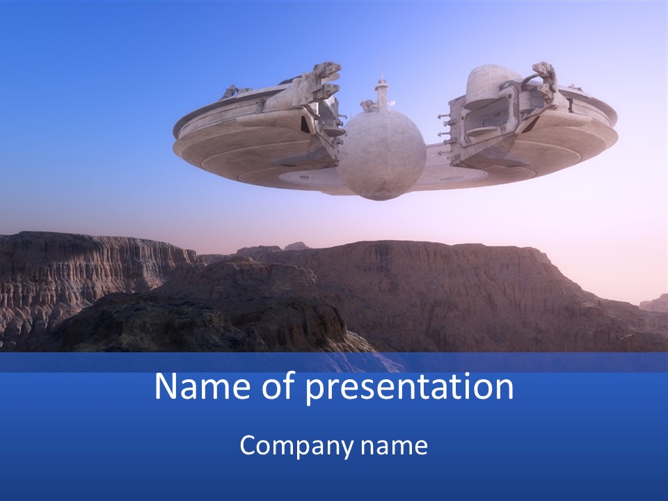 Spaceship World Star PowerPoint Template