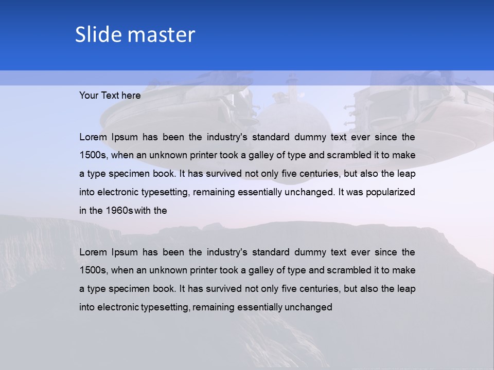 Spaceship World Star PowerPoint Template