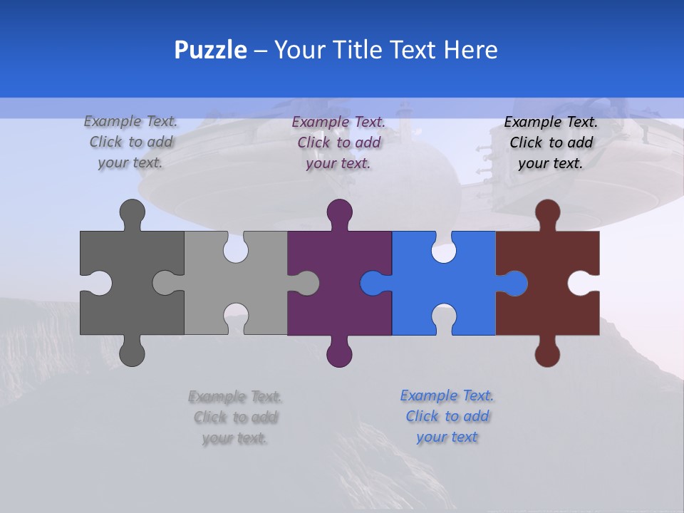 Spaceship World Star PowerPoint Template