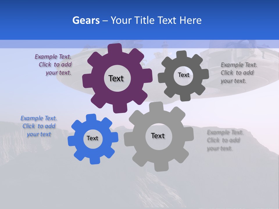 Spaceship World Star PowerPoint Template