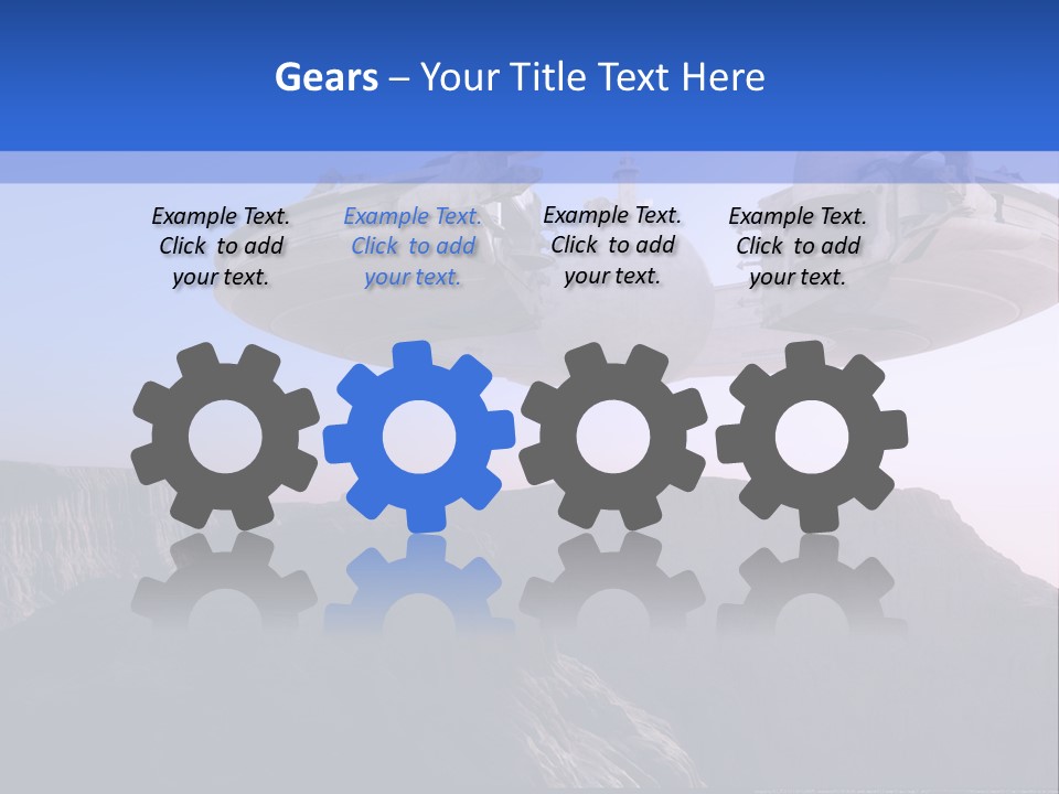 Spaceship World Star PowerPoint Template