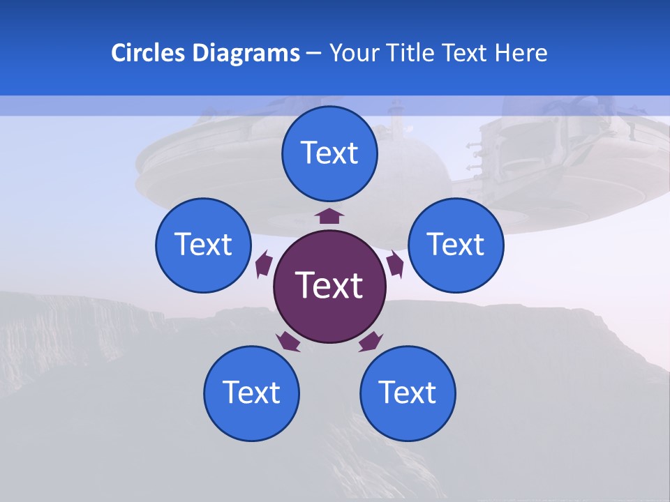 Spaceship World Star PowerPoint Template