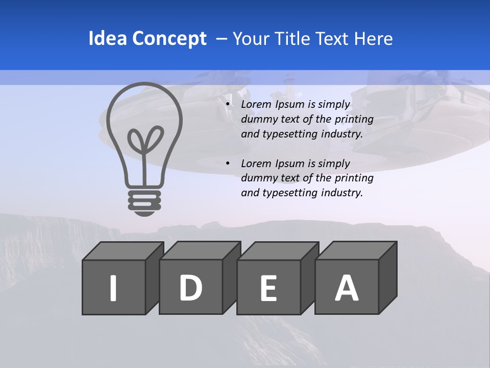 Spaceship World Star PowerPoint Template