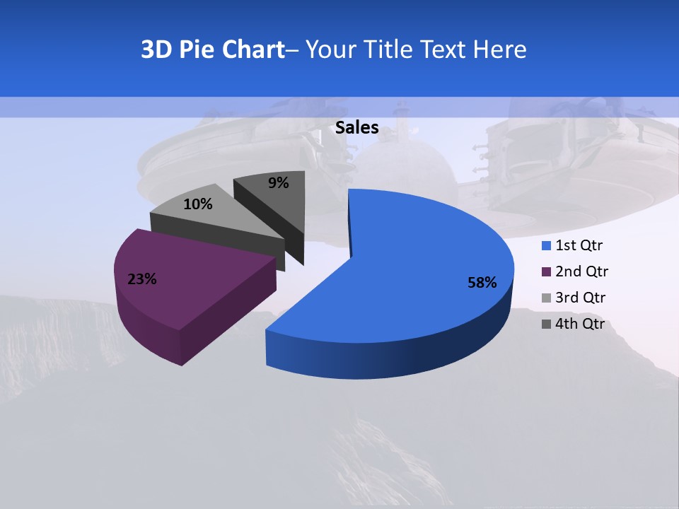 Spaceship World Star PowerPoint Template