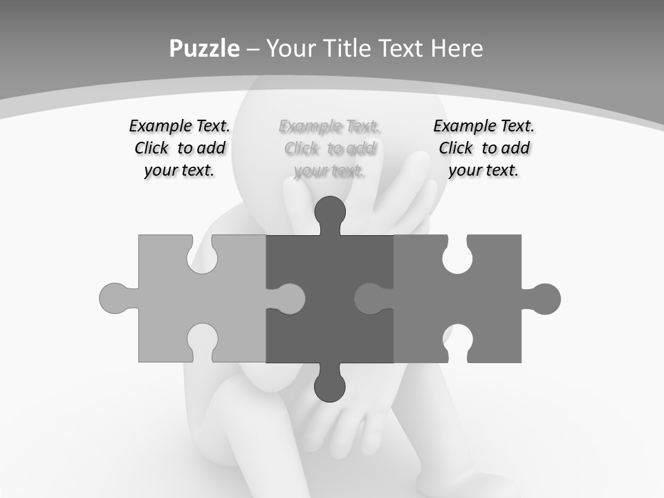 Character Anxiety Disappointed PowerPoint Template