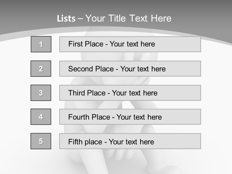 Character Anxiety Disappointed PowerPoint Template