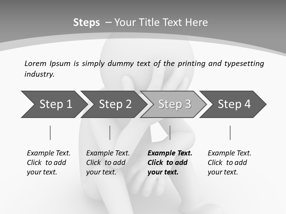 Character Anxiety Disappointed PowerPoint Template