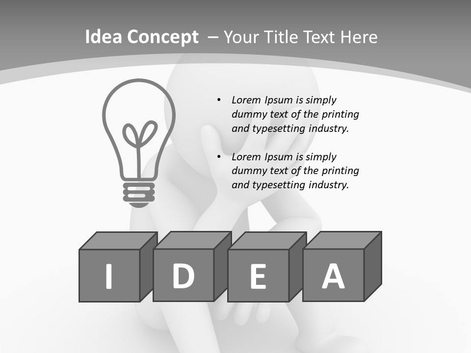 Character Anxiety Disappointed PowerPoint Template