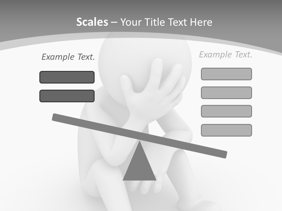 Character Anxiety Disappointed PowerPoint Template