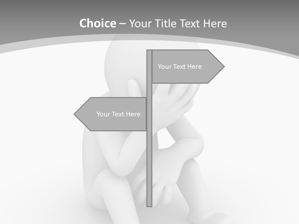 Character Anxiety Disappointed PowerPoint Template