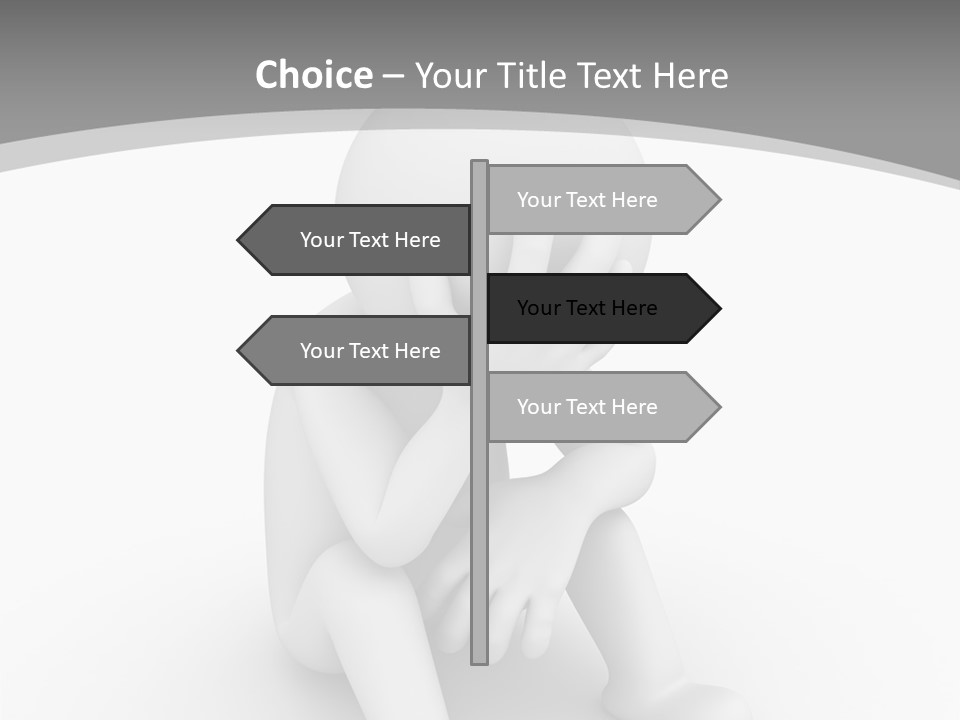 Character Anxiety Disappointed PowerPoint Template