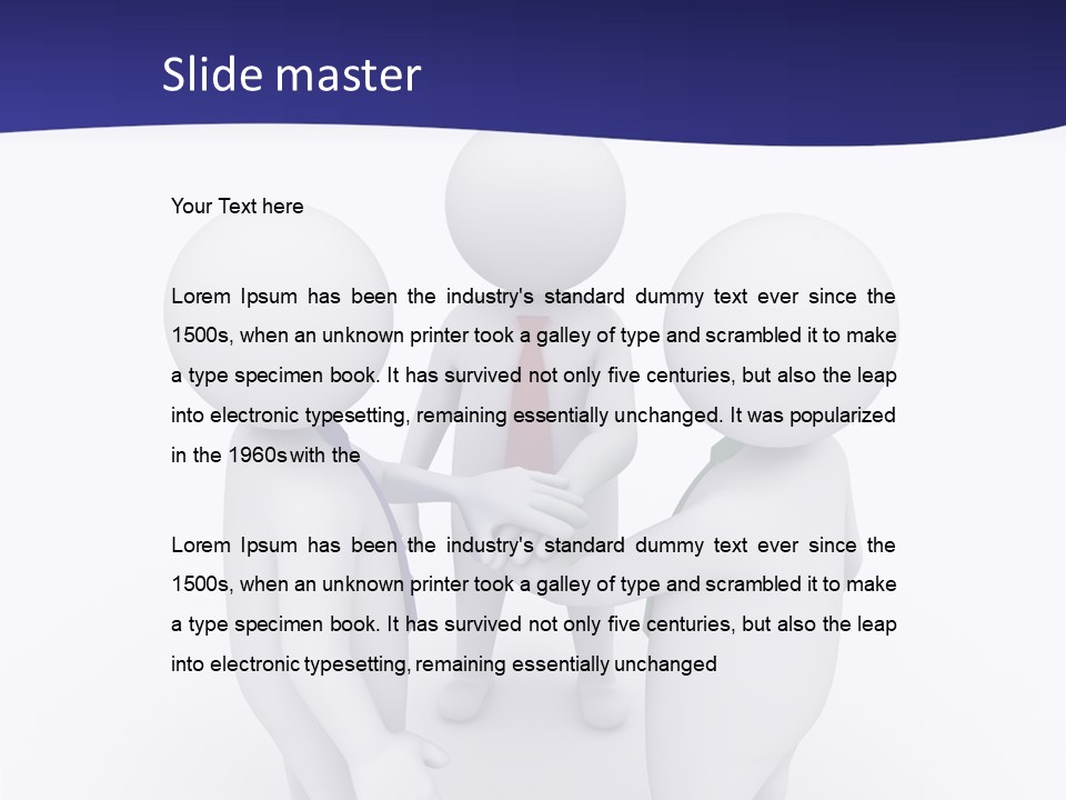 Cartoon Agreement Model PowerPoint Template