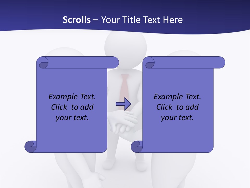 Cartoon Agreement Model PowerPoint Template