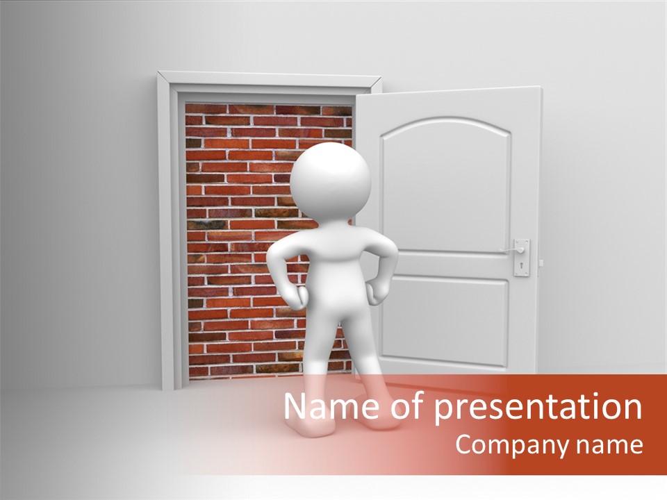 Sealed Puppet Illustration PowerPoint Template