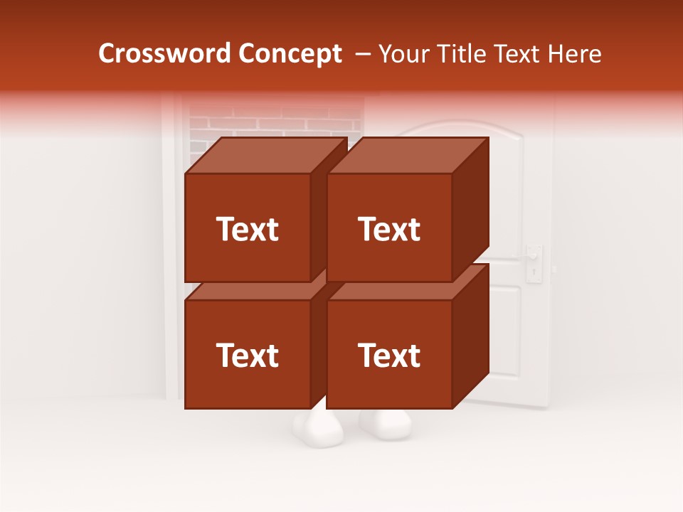 Sealed Puppet Illustration PowerPoint Template