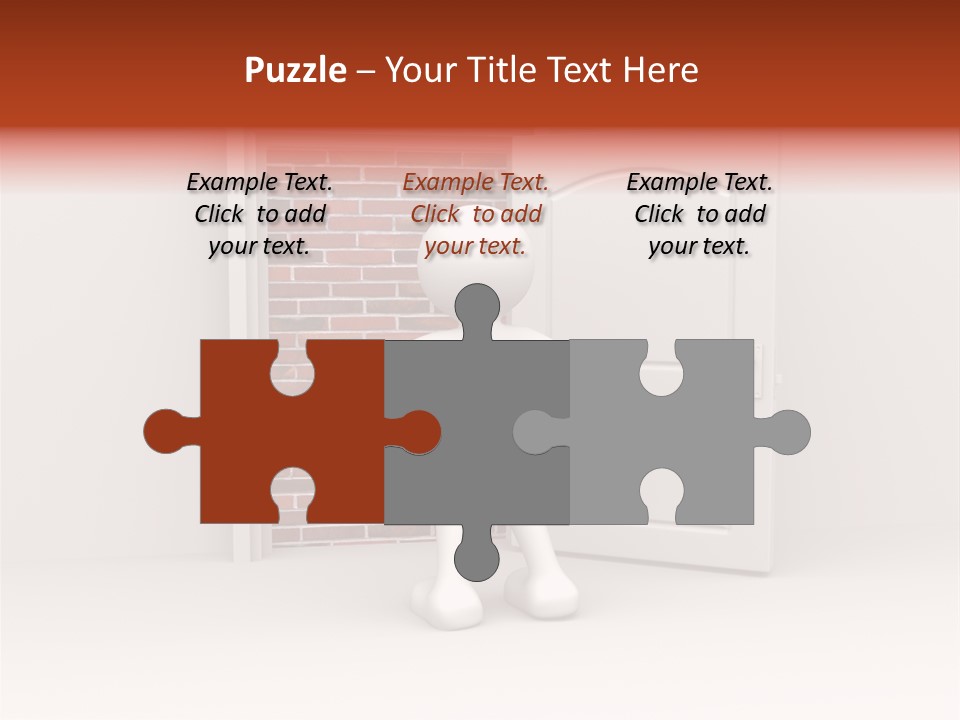 Sealed Puppet Illustration PowerPoint Template