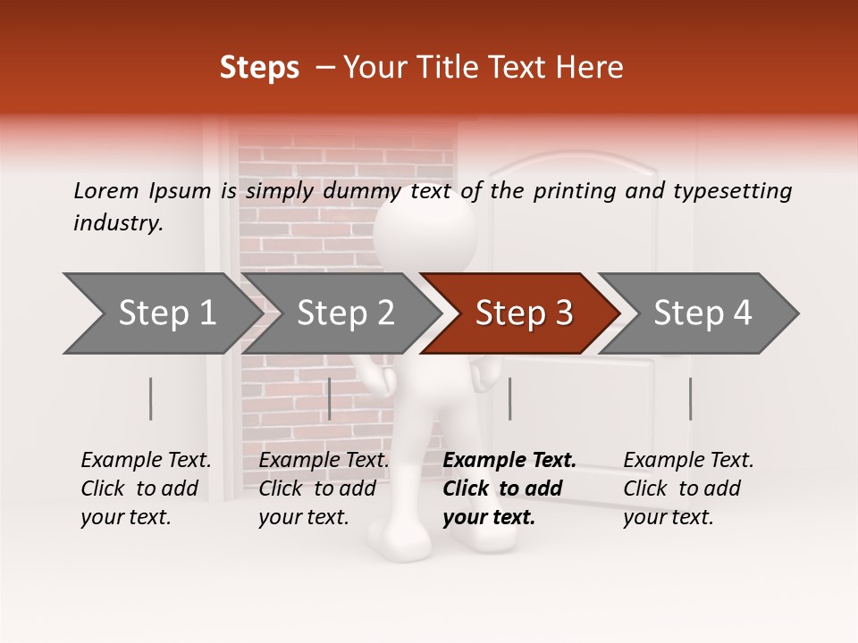 Sealed Puppet Illustration PowerPoint Template